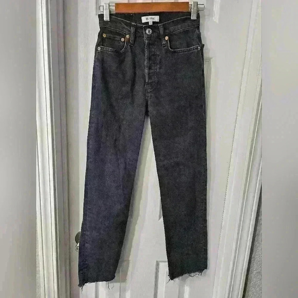 RE/DONE70s High-Rise Stove Pipe Jeans - Picture 2 of 6